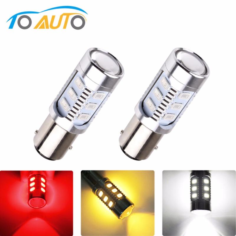 

2pcs 1157 12 5630 SMD BAY15D led chips High Power lamp 21/5w led car bulbs brake Lights Source parking 12V White Red Yellow, As pic