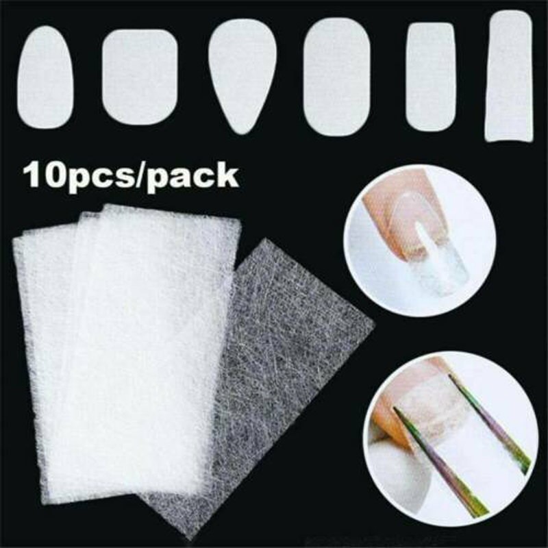 

Nail Care Glass Fiber Silk Nail Packaging Sticker for Gel Extension Tools, 5pcs