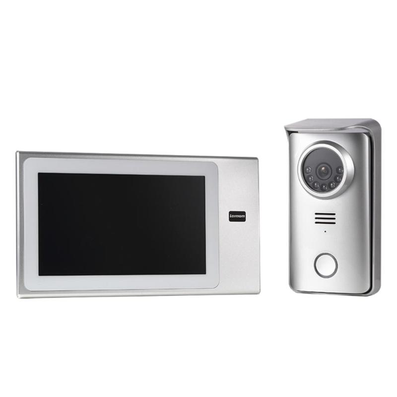 

Hot selling ultrathin 8MM 7 Inch 4 wire Video Intercom door phone with indoor monitor Aluminum alloy and plastic material