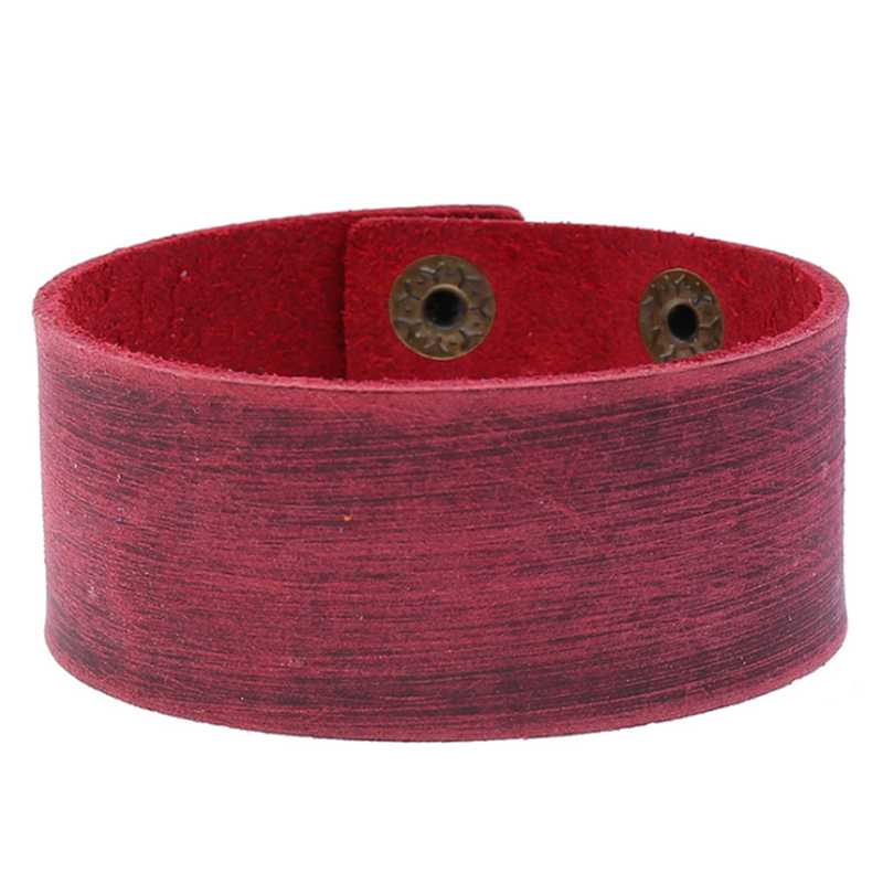 

New personality jewelry simple vintage light plate leather bracelet men's jewelry