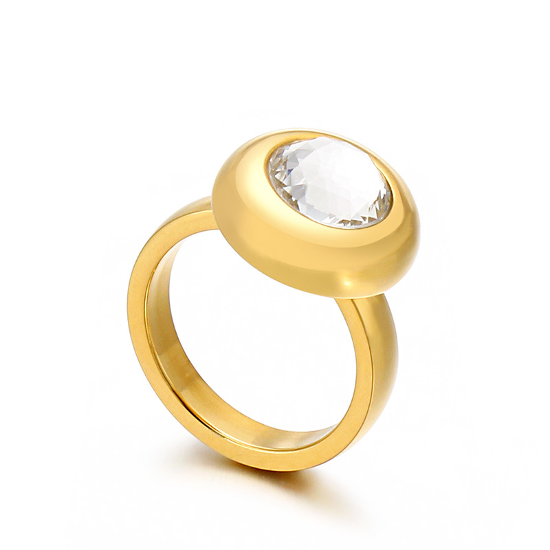 

fashion costume jewelry yellow gold color filled big stone ring designs for women
