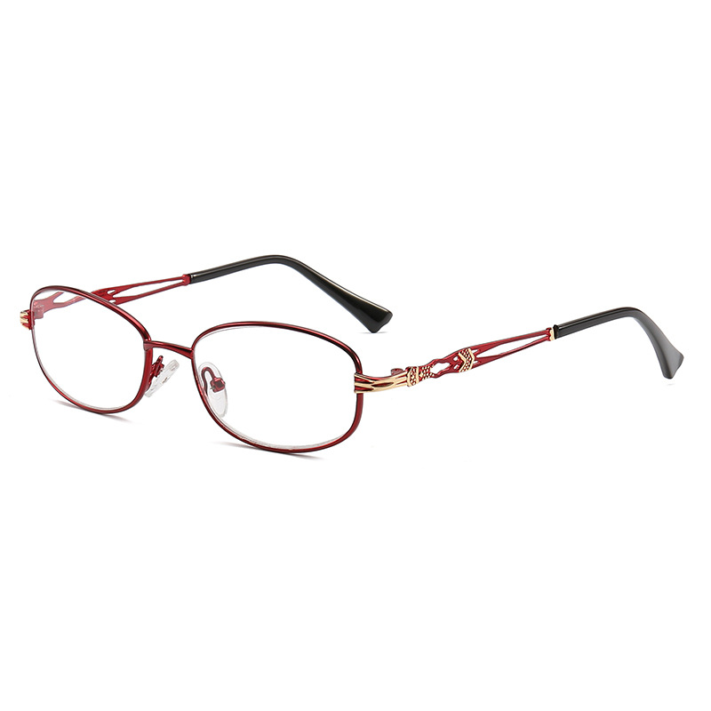 

2020 Delicate Elegant Women Reading Glasses Glass Lenses Presbyopia Alloy Frame Unisex Eyewear +1.0+1.50+2.0+2.5+3.0+3.5+4.0