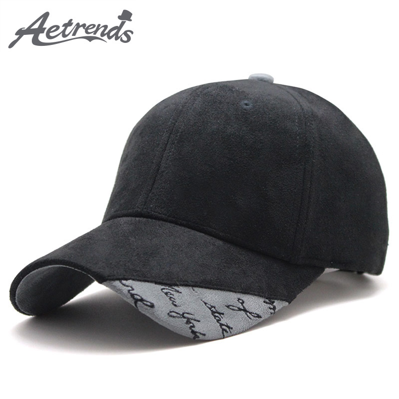 

AETRENDS] 2020 New Suede Fabric Baseball Cap Men Women Cotton Snapback Hats Z-6244, Brown