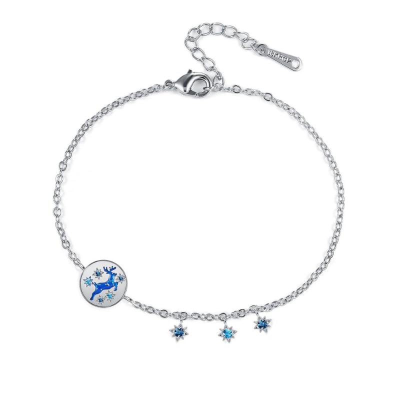 

ChristmasRound Fawn Pattern Cute and Romantic Women Bracelet Valentine's Day Gift High Quality Simple Jewelry Accessories