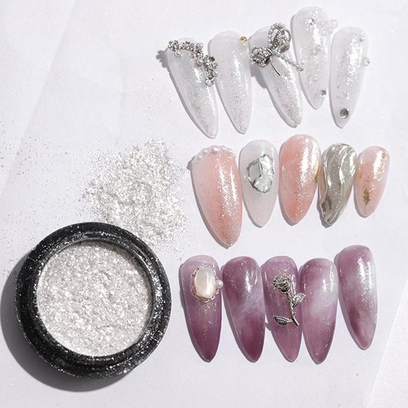 

Janpanese Style Nail Gloss Powder Nail Glitter High Gloss Powder Eye Makeup Sticker Fairy Fine Light Decoration DIY