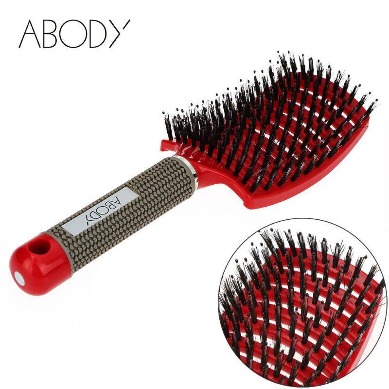 

Abody Hair Brush Hair Combs Bristle Nylon Hairbrush Detangle Women Scalp Massage magic Comb shampoo brush ionic hairs