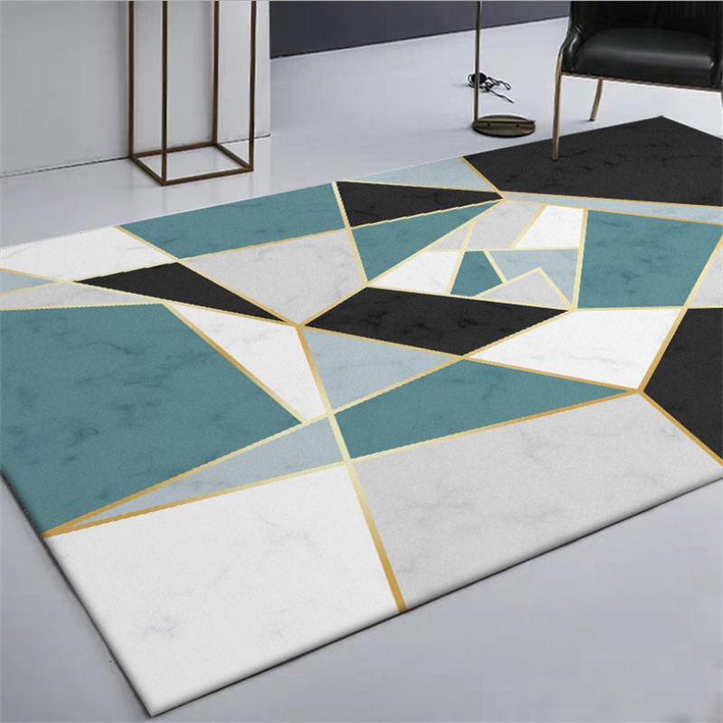 

Carpets for Living Room Nordic Geometric Marble Pattern Anti-slip Carpet Rugs for Children Rooms Living Room Rugs Large