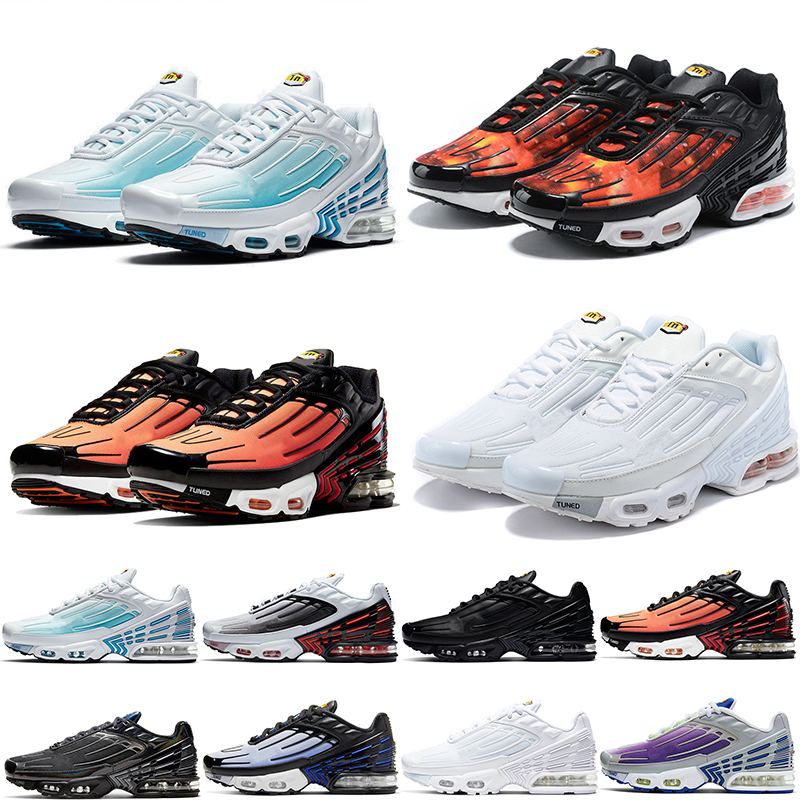 

2020 New Arrivals Tn Plus SE 3 Tuned Ultra Purple Grey Mens Womens Laser Blue Running Shoes Trainers Sports Cushion Sneakers, 33 triple black with black 40-45