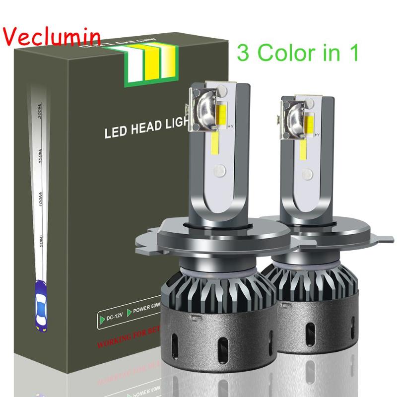 

3 Color F25C H4 LED H7 H11 H1 9005 9006 9012 Car Headlight Bulbs 12V LED Headlamps Fog Lamps 3000k 4300k 6000K 10000LM