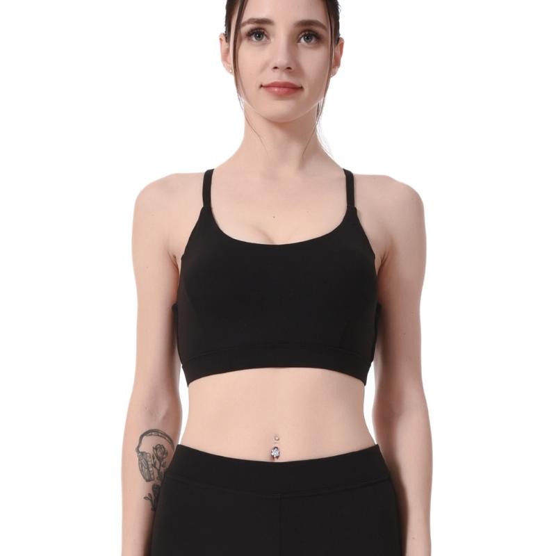 

Women's Sports Bras High Impact Support Activewear for Yoga Gym Running Fitness Workout Sport Bra Top Sports Top, Black