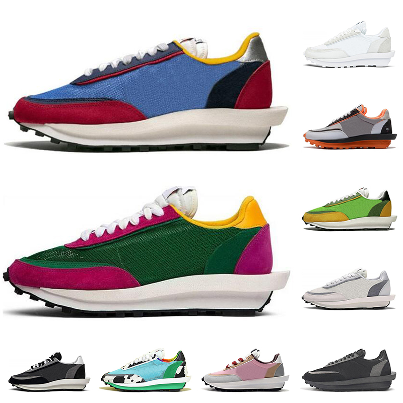 

best Quality LDV walf sports sneakers men women Running shoes Green Gusto Pine Varsity Blue White Grey mens trainers size 36-45, Pine36-39