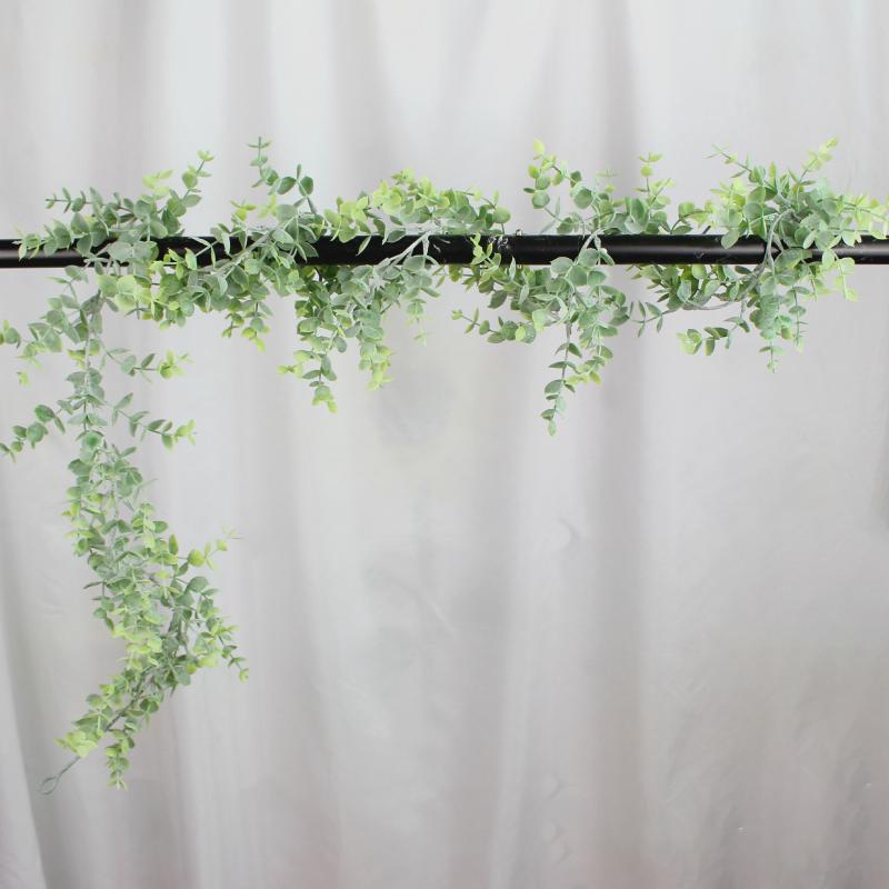 

Hanging Eucalyptus Garland Leaves Vine Fake Plants Artificial Eucalyptus Ivy Wreath Rattan Greenery Wedding Decoration, As picture shows