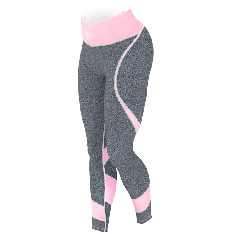 

4 Colors Women Sport Leggings Sport Pants High Waist Stretched Gym Running Tights Women Yoga Pants Fitness QuickDry Bottoming pe, Pink