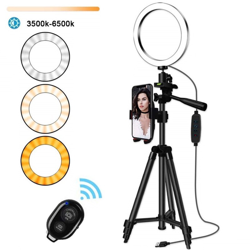 

Selfie Ring Lamp Led Ring Light Selfie With Tripod For Phone Video Photography Lighting For Youtube Phone Holder