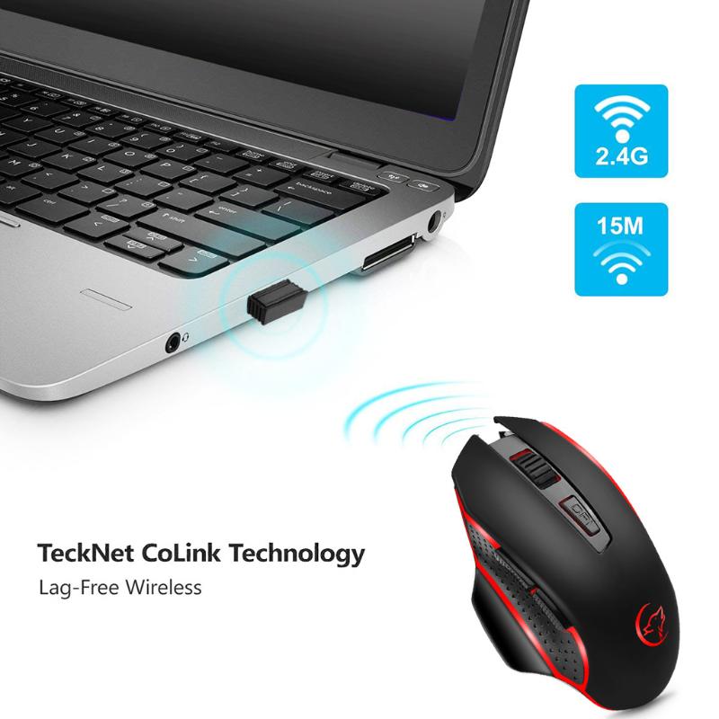 

Gaming Mouse Rechargeable Wireless Adjustable Optical Mice Portable Ergonomic Computer Silent PC Laptop Mouse