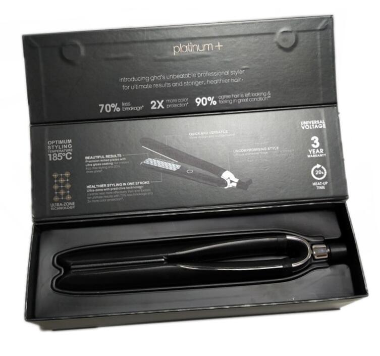 

9hd Platinum+ Hair Straightener Ceramic Flat Iron Professional Hair Styler Hair Curler Straightener Plate Tools DHL Free Shipping
