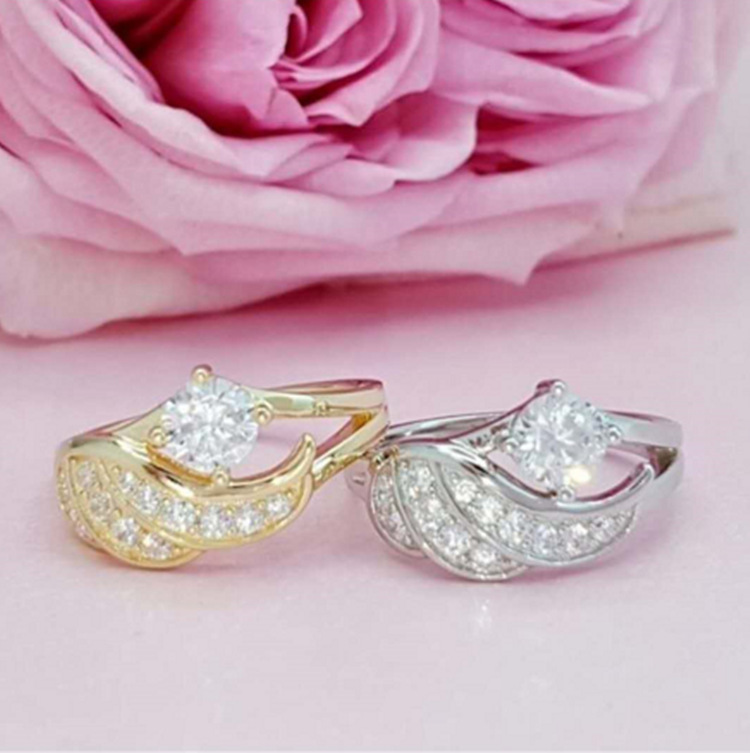 

Fashion Jewelry Rings, inlaid with white female ring