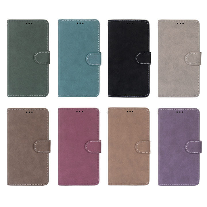 

Retro Matte Wallet Leather Case For LG K31 K51S K41S K61 Velvet ZTE Axon 11 SE 5G Flip Stand Frosted Card Slot Photo Frame Cover Luxury, Mix color/remark