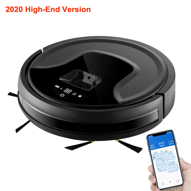 

Newest Camera Visual+Gyroscope Navigation Smart Vacuum Cleaner Robot With WiFi App Control,Smart Memory, Water Tank