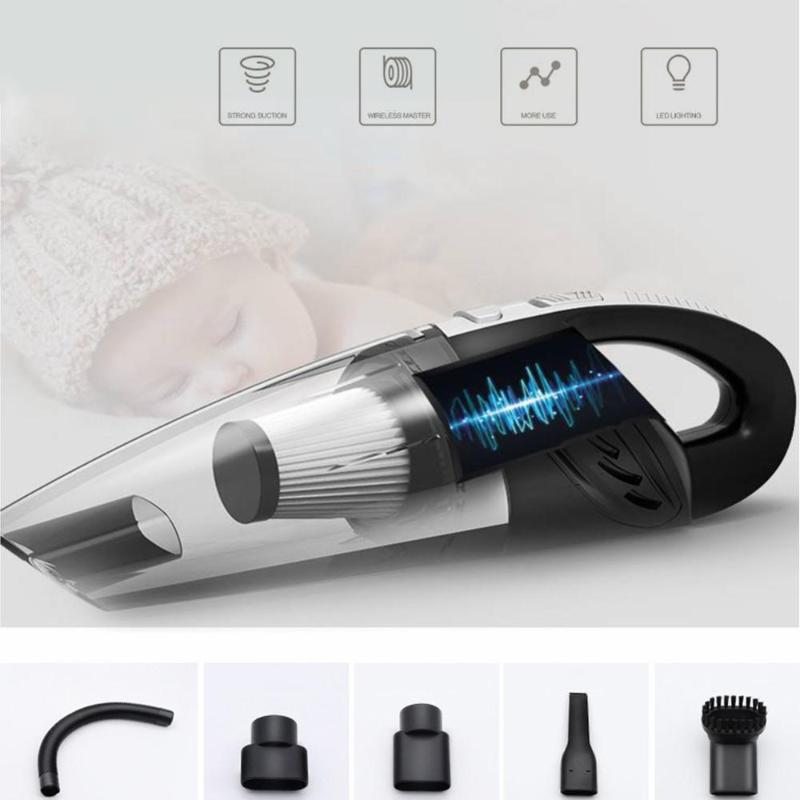 

Handheld Vacuum Cordless Powerful Cyclone Suction Portable Rechargeable Vacuum Cleaner Quick Charge For Car Home Pet Hair