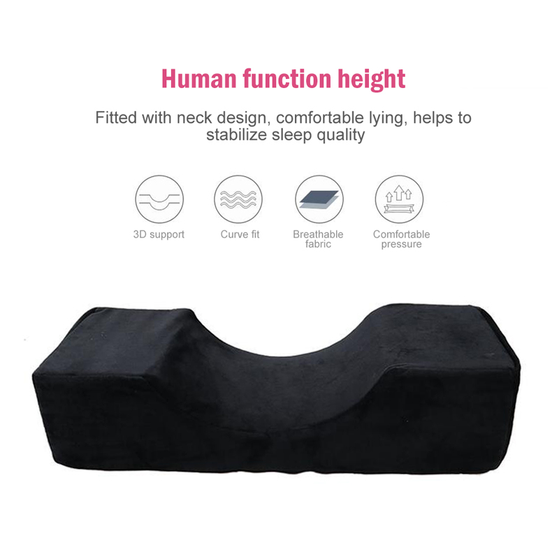 

Professional Eyelash Pillow Soft Grafted Eyelashes Pillows For Beauty Salon Use Headrest Neck Support Lashes Pillow with pocket