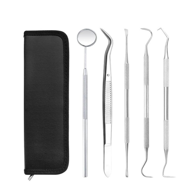 

4/5 PCS Hand Tools for Tooth Scraper Kit Stainless Toothpastes Dental Tools Dentist Seek Mirror Instruments