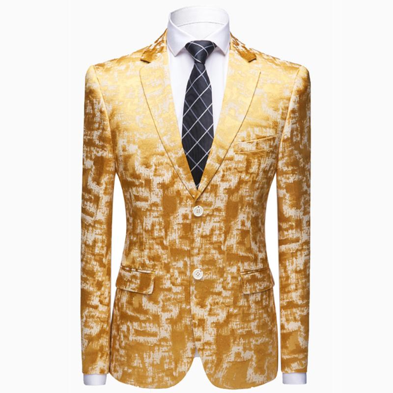 

Gold Embroidery Classic Men Jacket Charming Wedding Grooms Coat Elegant Formal Evening Men Tuxedo Blazer Party Man Suit Coat, Style1