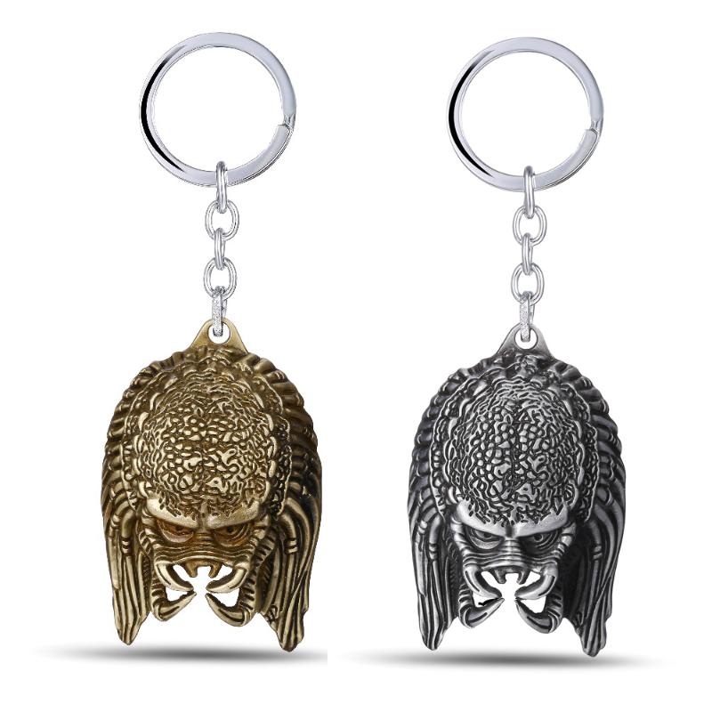 

Alien Keychain Key Metal Aliens Mask Chain Ring HolderPendant Chaveiro Jewelry Men Gift llaveros Porte Clef Souvenir