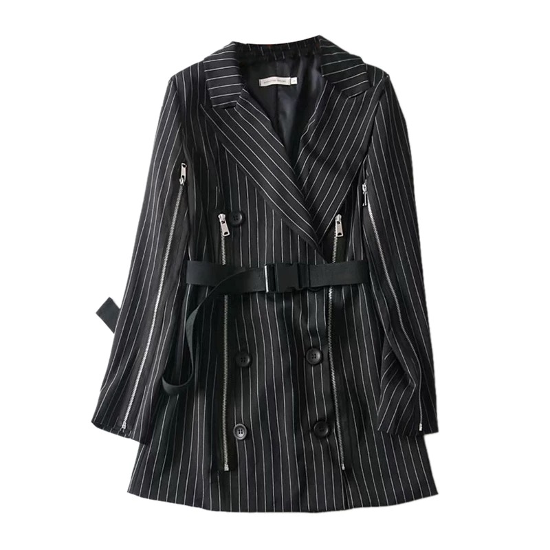 

Women Pinstripe Blazer Striped Jacket Stripe Coat Womens Striped Lady Long Sleeve Women Black Blazer Office Wear New 2020 II50XZ