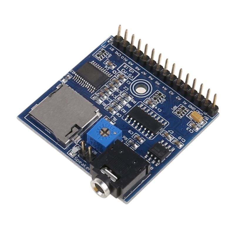 

DC 5V MP3 Voice Player Module SD/TF Voice Broadcast Trigger Player + 2 Ports