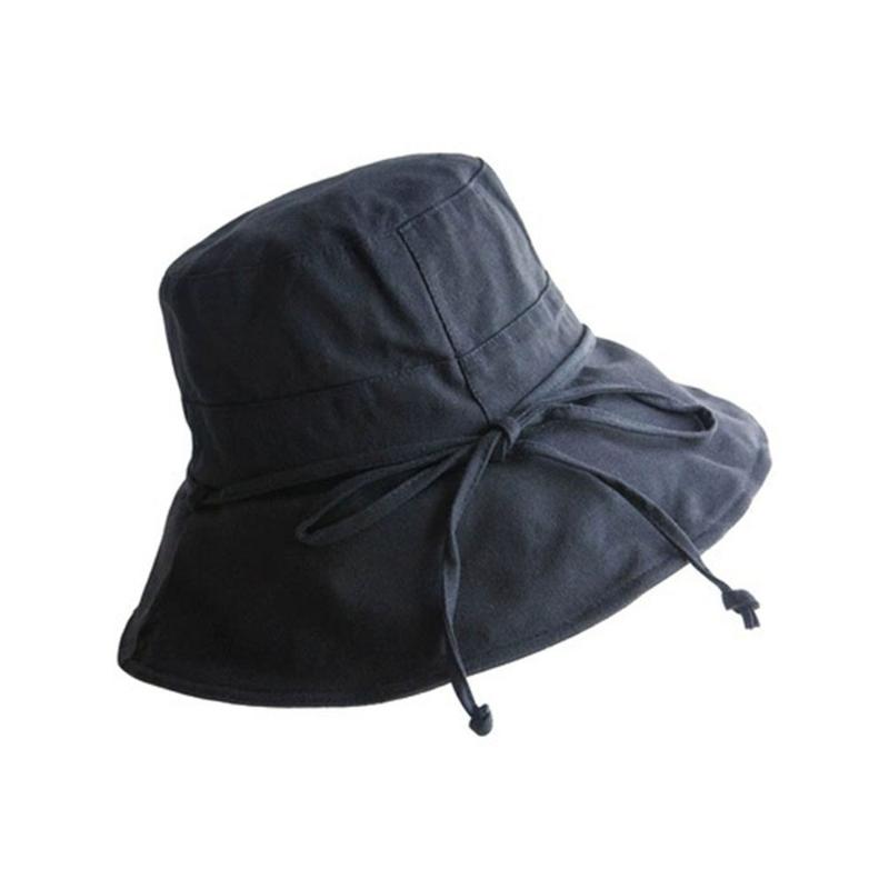 

Womens Sun Hat Summer Beach Wide Brim Design UV Protection Foldable Cap, Black