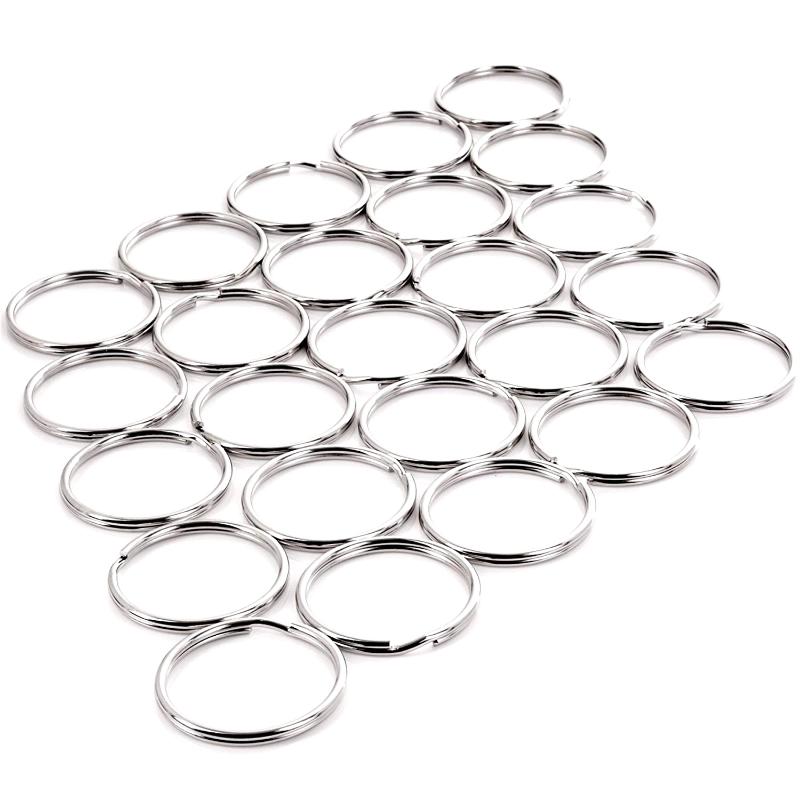 

25 Large 30Mm Split Ring Keyring Key Holder Loop Hoop