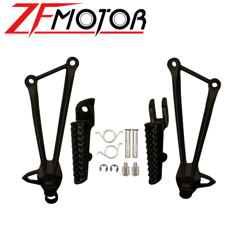 

Motorcycle Rear Foot Pegs Footrest Brackets Rest For ZX10R ZX-10R 2008 2009 2010