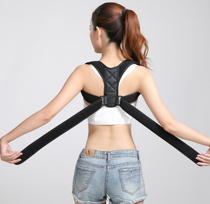 

Adjustable Posture Corrector Back Shoulder Support Correct Brace Belt Men Women Braces Supports Back Shoulder Posture Correction, As pic