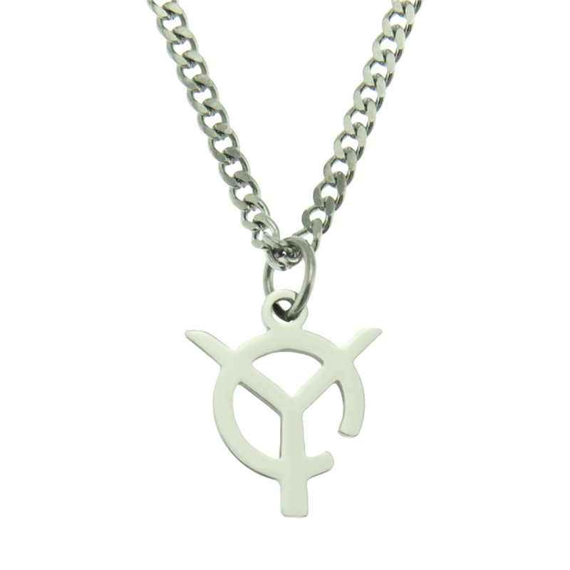 

NEW Dazzling Star Tag Pendant Necklace For Men Punk Stainless Steel Hip-Hop Chain 316L Stainless Steel Chain