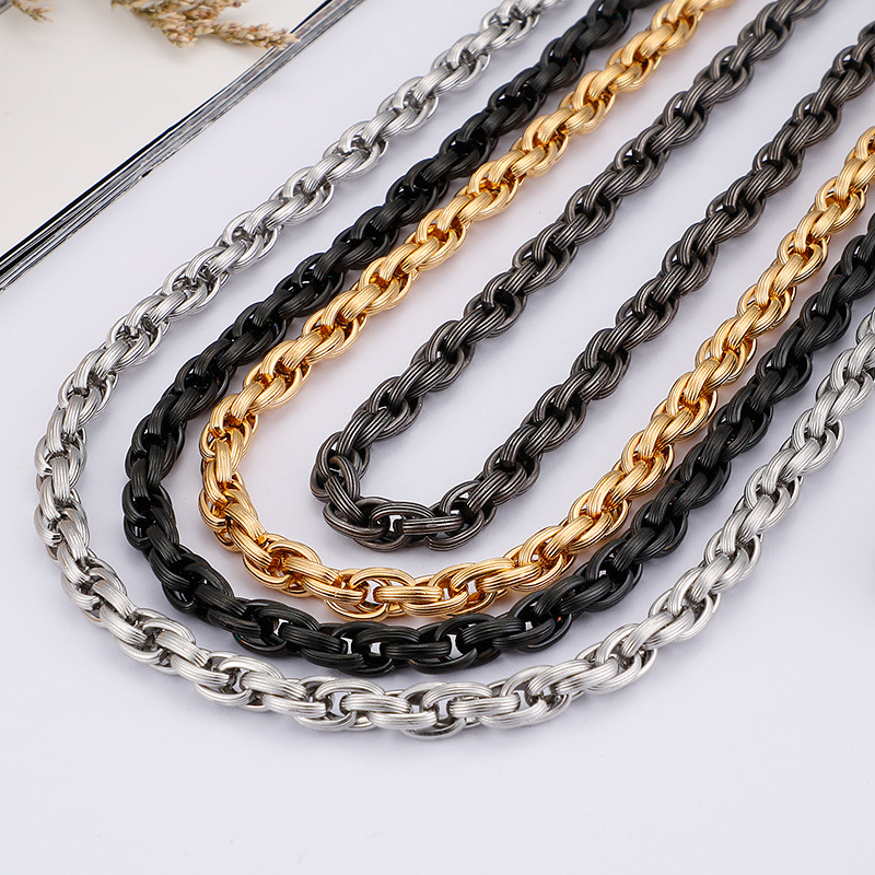 

Personality hip hop men's chain with chain punk rock machine model necklace single
