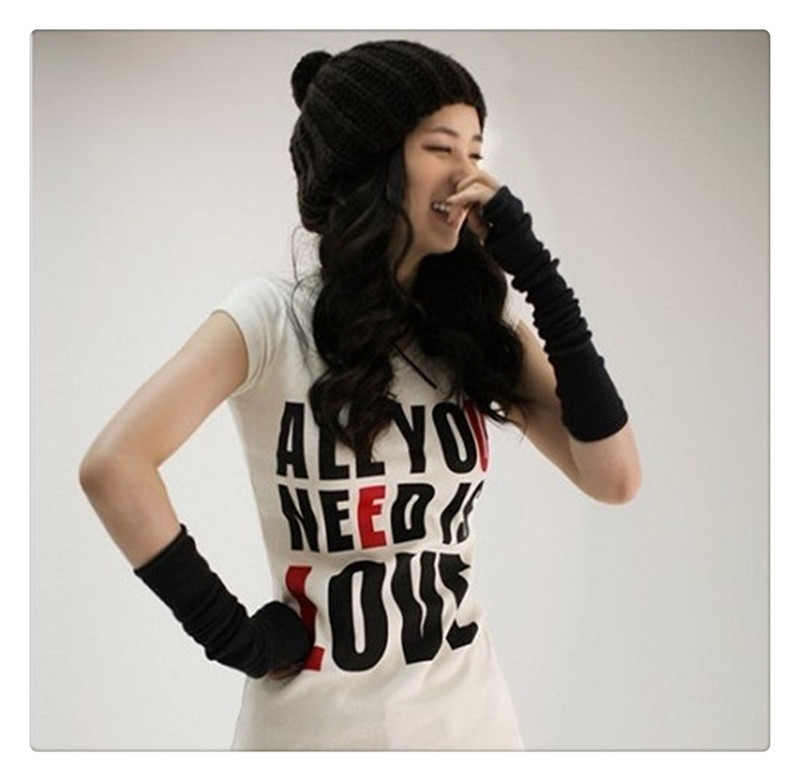 

1pair Winter Mitten Warm women Arm Warmer Fingerless Knitted Long Gloves Mittens Retail Wholesale brand new star style