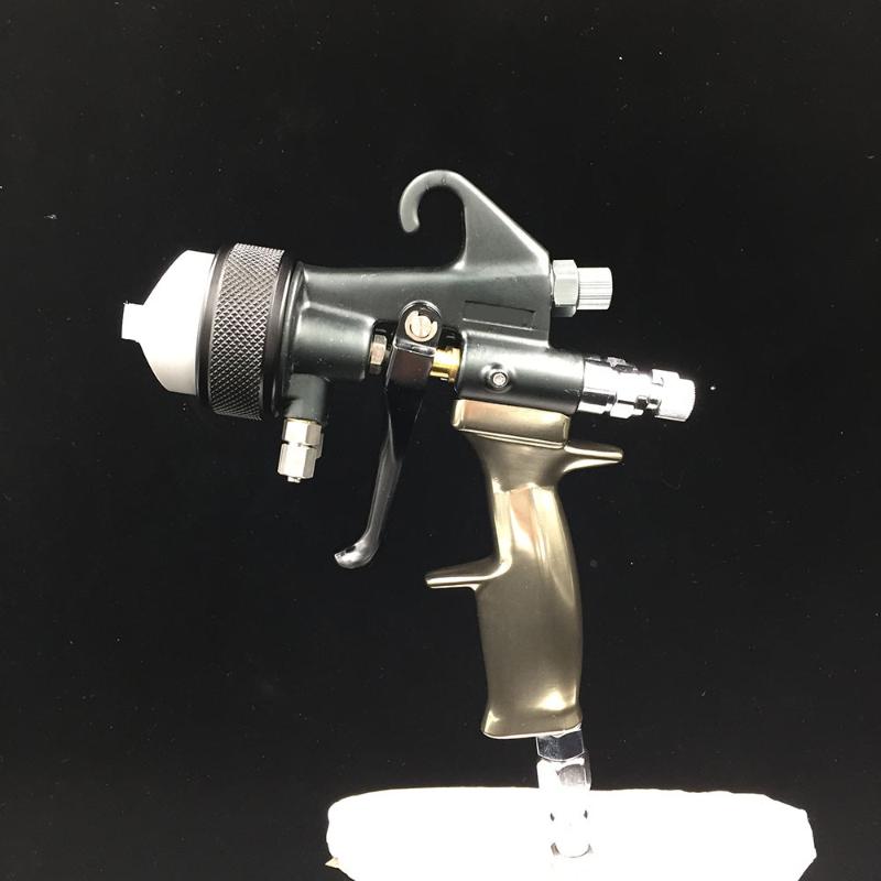 

SAT1205 high pressure paint sprayer air brush spray gun dual action chrome paint gun double nozzle silver mirror spray