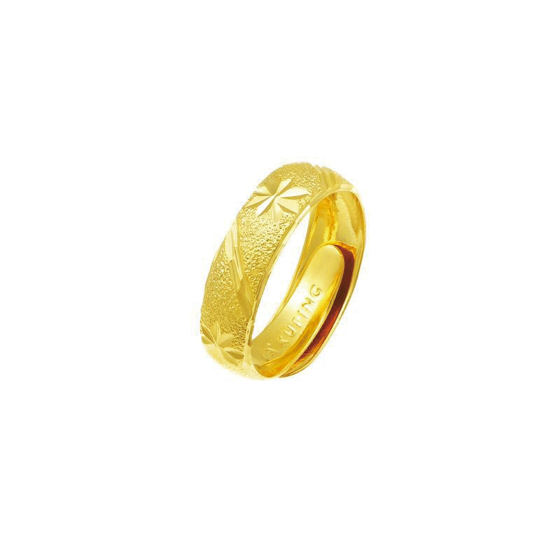 

MxGxFam Classical Frost Flowers Rings ( adjusted ) For Women 24 k Pure Gold color Nickel Free XP Jewelry