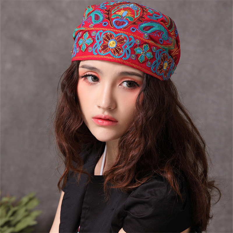

2020 Spring Autumn Women Hat Clothing Fashion Embroidery Hats Casual Beanie Harajuku Vintage Caps Bandanas Chinese Style Cap, Style eight