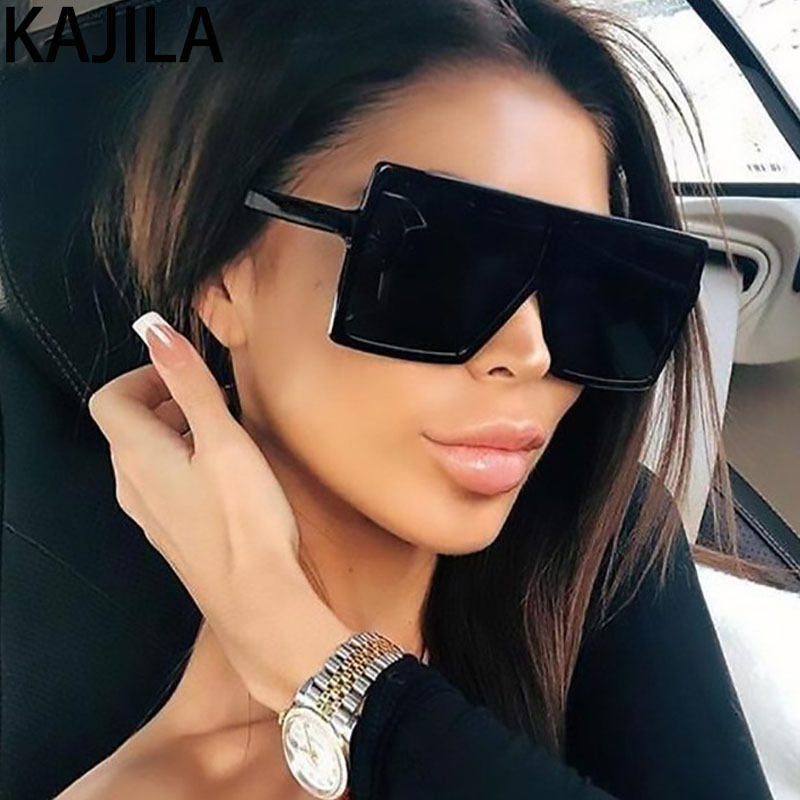 

2020 Fashion Oversized Sunglasses Women Big Frame Retro Trendy Square Brand Sun Glasses Shades For Women lunette de soleil