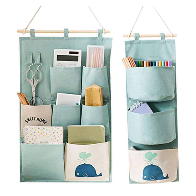 

Multipurpose Wall Hanging Storage Bag Contain Everyday Objects for Bathroom Home Office House Debris Storage