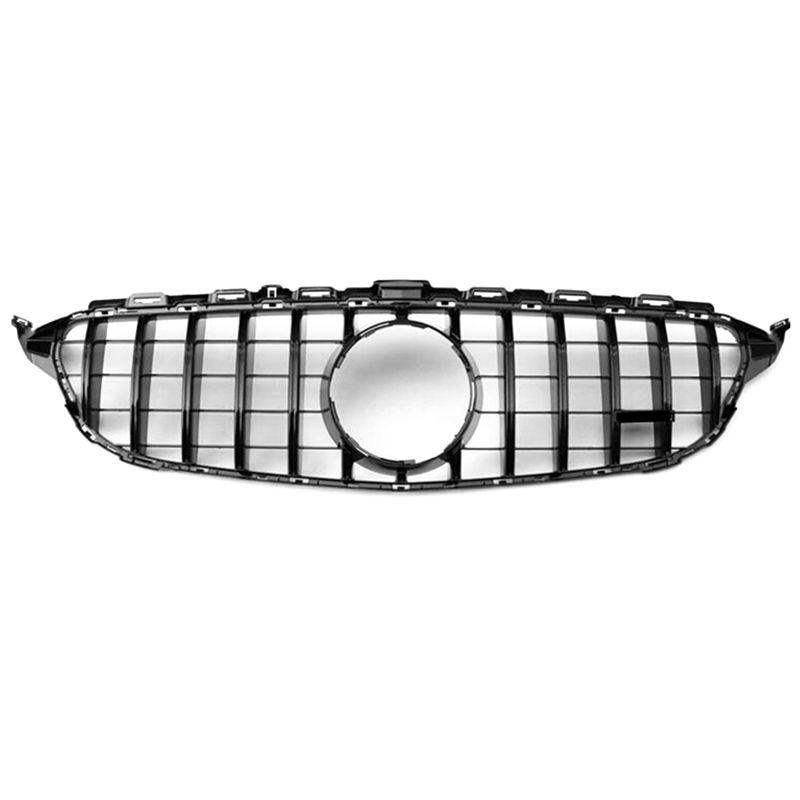 

C CLASS W205 Racing grill ABS Material Grilles For C-CLASS 2015-2018 Replacement Mesh Grille Front Bumper