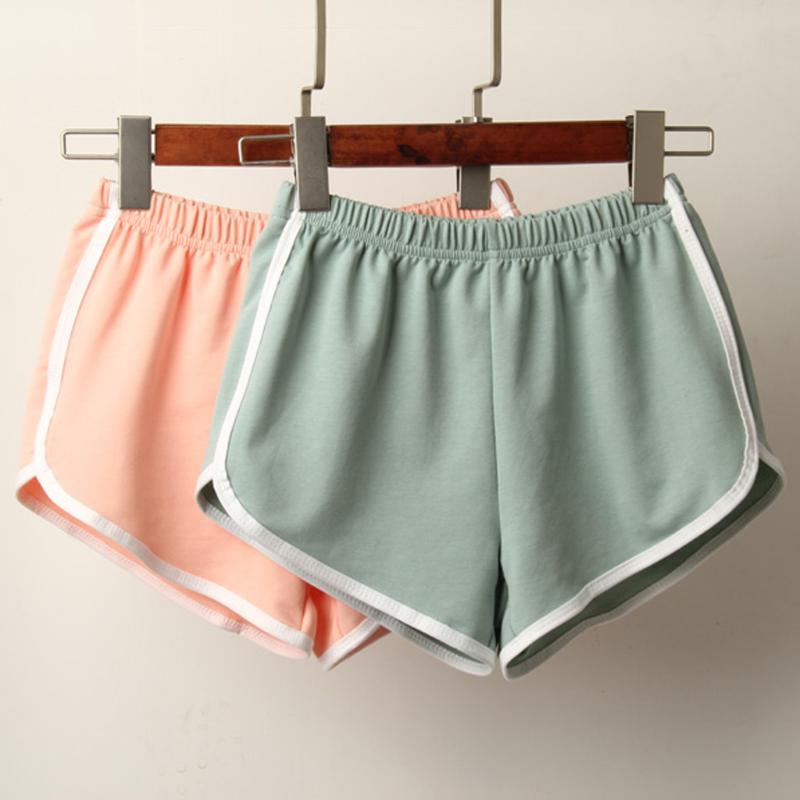 

Casual Shorts Yoga Women Summer Sport Home Gym Running Outdoor Bike Yoga Elastic Shorts pantalon corto deporte mujer, Black