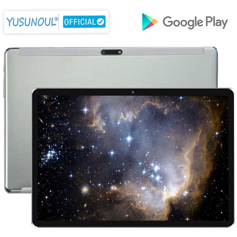 

Android 9.0 Pie OS Google play 10 inch TABLET 3G Phone Call 32GB ROM Dual SIM Cards Wifi A-GPS IPS 2.5D Glass tablets PC, Black