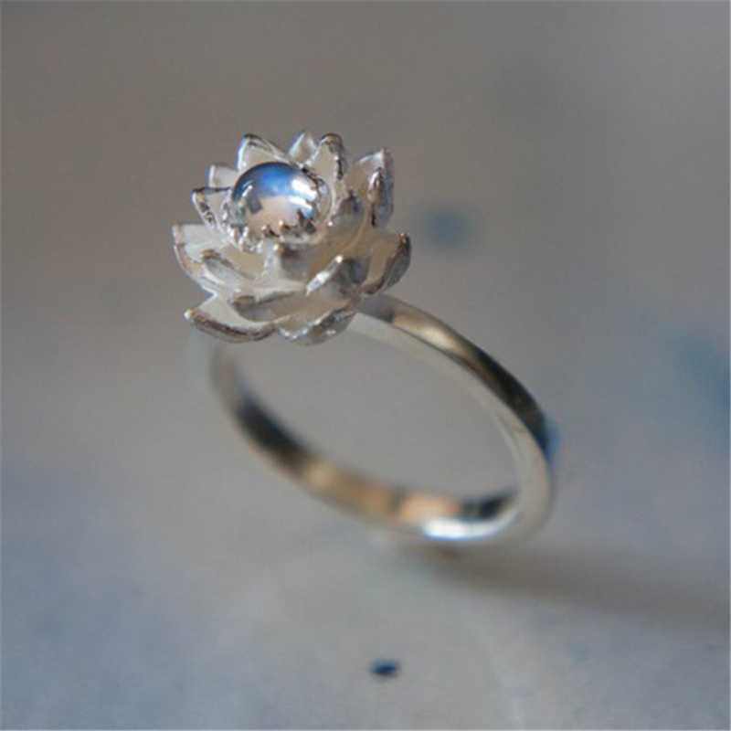 

New beautiful fashion women exquisite fresh and creative flower modeling ring party engagement wedding gift jewelry wholesale