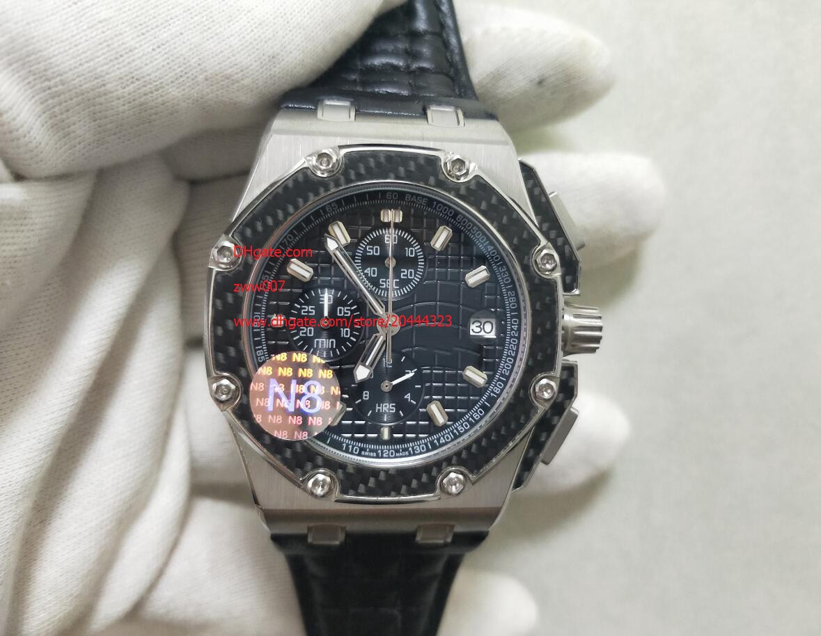 

Free Shipping Factory Supplier Top quality Wristwatches 42mm Quartz Chronograph Mens Watch Watches Black Dial for men New Arrival