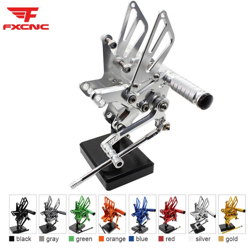 

For ZX10R 2011-2020 2012 Motorcycle Footrest Rearset Footpeg Adjustable Aluminum Rear Set New Footrest Foot peg New