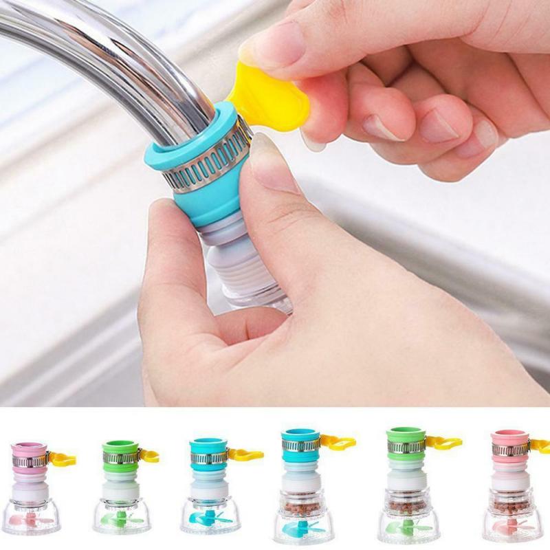 

Household Water Purifier Filter Sprayer Activated Carbon Filtration Universal Kitchen Faucet Water Tap Heads 360 Degree Rotating