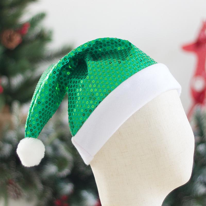 

Christmas Hats for Adults/Children Red/Green Santa Hats New Year Kids Gift Holiday Home Festival Xmas Party Props Decoration